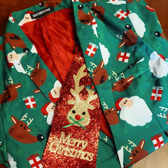 Suitmeister ~ Sz S 34-36 ~ Christmas Jacket/Blazer ~ NWT - Picture 1 of 11